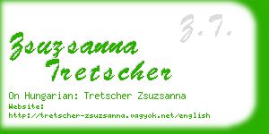 zsuzsanna tretscher business card